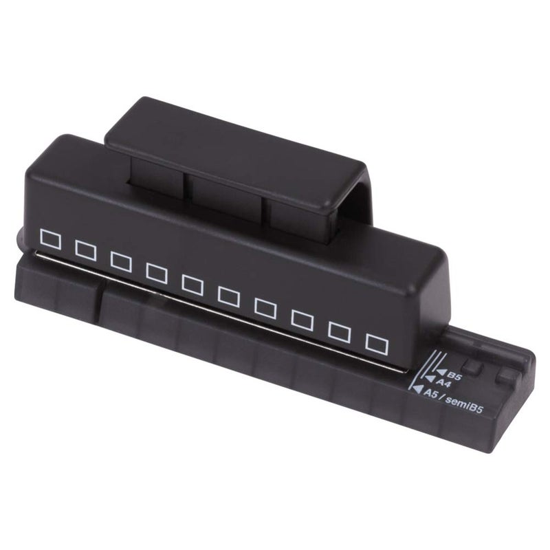 Lihit Lab., One-Third Punch 10 Holes Punch P-1601, Punch for Twist Notes(Japan Import) - Image 1
